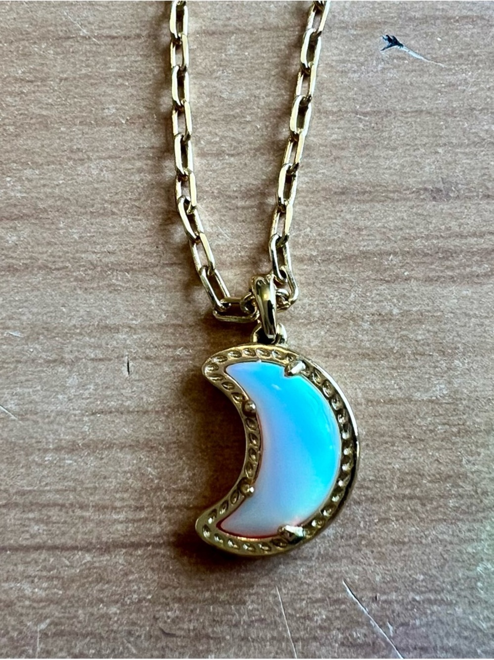 Kendra Scott Gold Moon Short Pendant Necklace - Women Jewelry